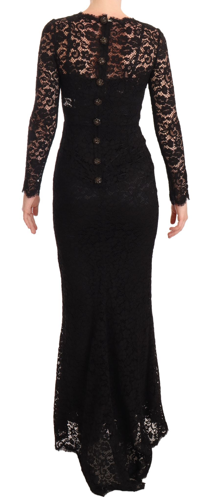 Dolce & Gabbana Black Lace Mermaid Dress