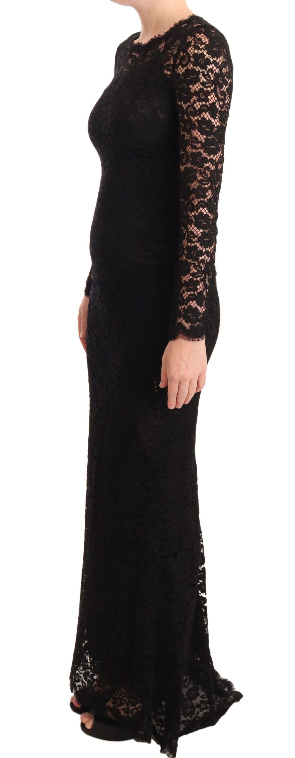 Dolce & Gabbana Black Lace Mermaid Dress