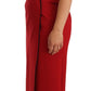 Dolce & Gabbana Red Sweetheart Sleeveless Midi Stretch Dress