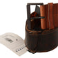 Ermanno Scervino Dark Brown Leather Buckle Waist Belt