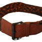 Ermanno Scervino Dark Brown Leather Buckle Waist Belt