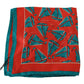 Dolce & Gabbana Orange Boat Print Silk Square Handkerchief Scarf