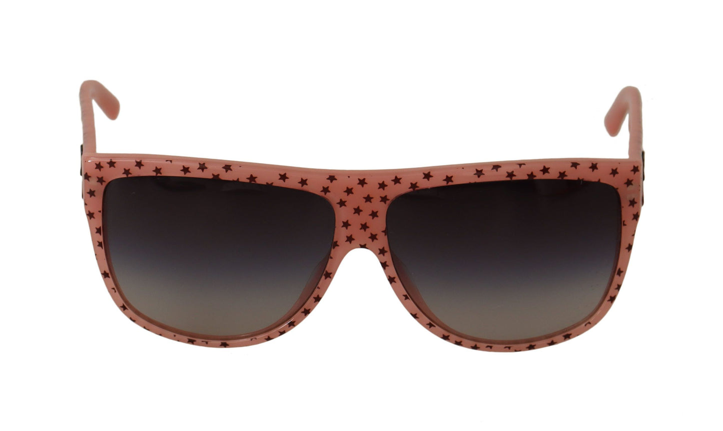 Dolce & Gabbana Brown Stars Acetate Frame Women Shades Sunglasses