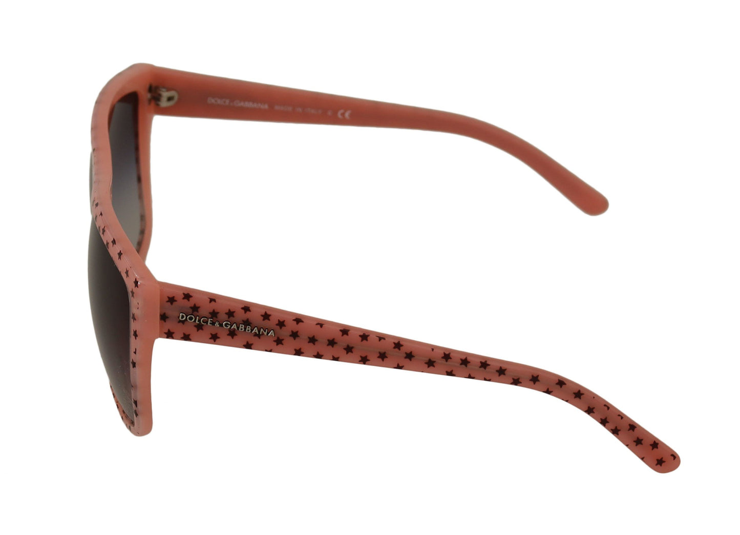 Dolce & Gabbana Brown Stars Acetate Frame Women Shades Sunglasses