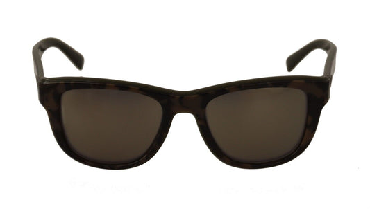 Dolce & Gabbana Brown Mirror Lens Plastic Full Rim Sunglasses