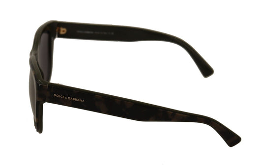 Dolce & Gabbana Brown Mirror Lens Plastic Full Rim Sunglasses