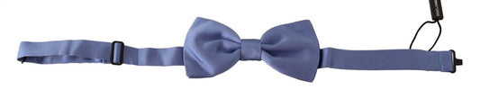 Dolce & Gabbana Purple 100% Silk Adjustable Neck Papillon Bow Tie