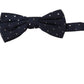 Dolce & Gabbana Dark Blue Patterned Adjustable Neck Papillon Bow Tie