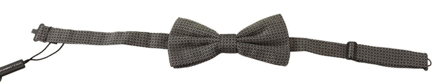 Dolce & Gabbana Multicolor Patterned Adjustable Neck Papillon Bow Tie