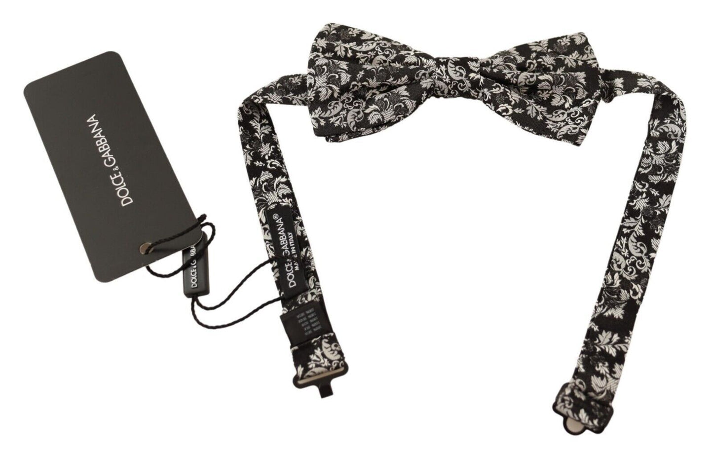 Dolce & Gabbana Multicolor Floral Adjustable Neck Papillon Bow Tie