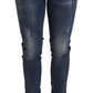 Dolce & Gabbana Blue Wash Skinny Denim Cotton Stretch Jeans