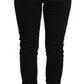 Dolce & Gabbana Black Skinny Denim Logo Cotton Stretch Jeans