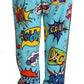 Dolce & Gabbana Blue Cartoon Print Jogger Viscose Stretch Pants