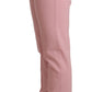 Dolce & Gabbana Pink Women Trouser Virgin Wool Stretch Pants