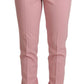 Dolce & Gabbana Pink Women Trouser Virgin Wool Stretch Pants