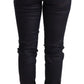 Ermanno Scervino Blue Low Waist Skinny Slim Trouser Cotton  Jeans