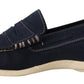 Pollini Blue Suede Low Top Mocassin Loafers Casual Men Shoes