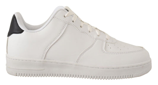 SIGNS White Leather Sneakers Shoes