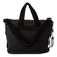 Dolce & Gabbana Black Denim Leather Shoulder Strap Messenger Bag