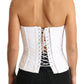 Dolce & Gabbana White PALERMO Bustier Corset