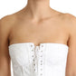 Dolce & Gabbana White PALERMO Bustier Corset