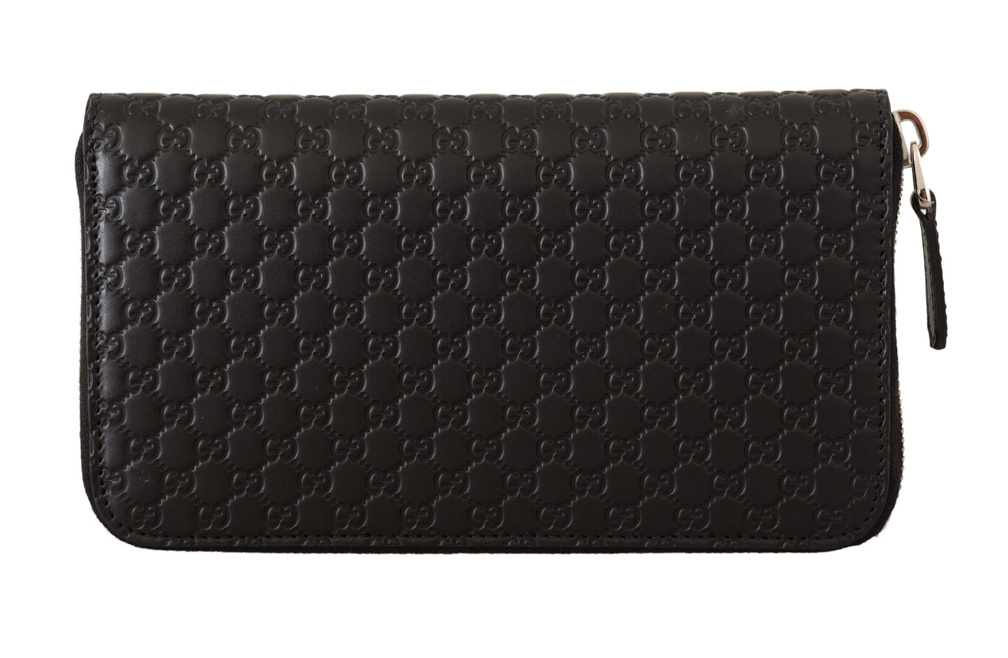 Gucci Black Wallet Microguccissima Leather Zipper Wallet