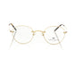 Frankie Morello Gold Metallic Fibre Frame