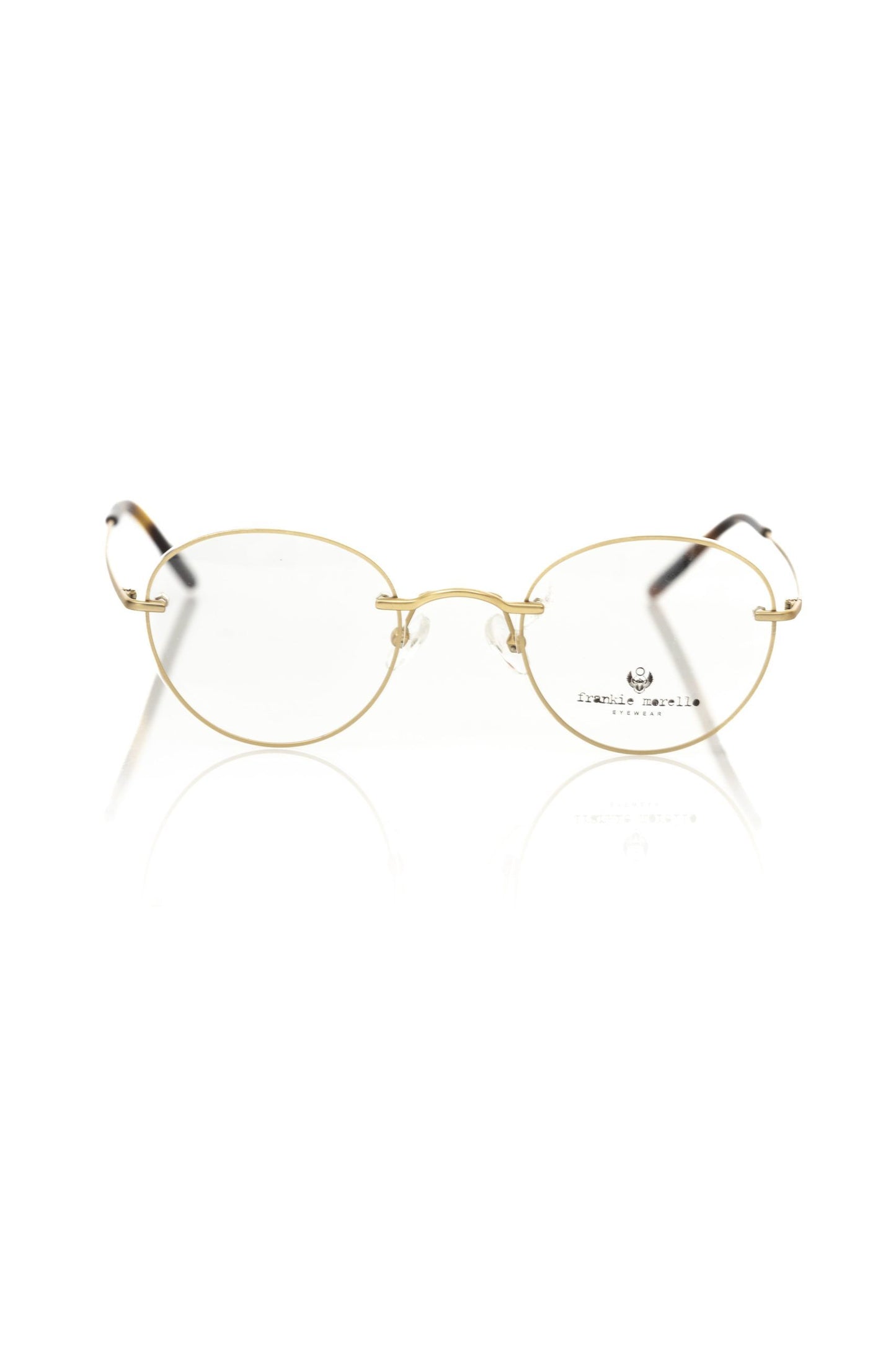 Frankie Morello Gold Metallic Fibre Frame