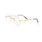 Frankie Morello Gold Metallic Fibre Frame