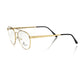 Frankie Morello Gold Metallic Fibre Frame