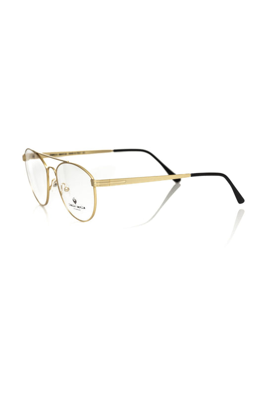 Frankie Morello Gold Metallic Fibre Frame