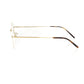 Frankie Morello Gold Metallic Fibre Frame