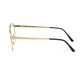 Frankie Morello Gold Metallic Fibre Frame