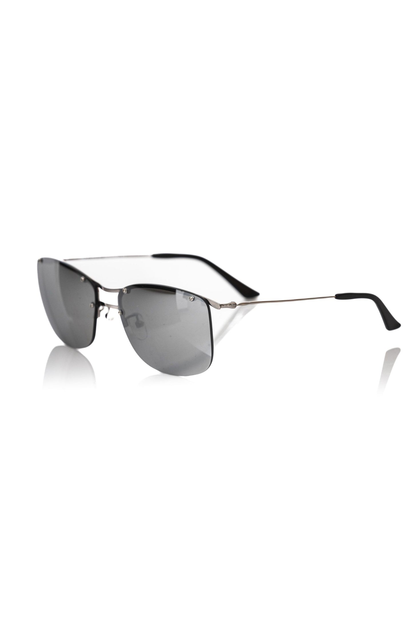 Frankie Morello Silver Metallic Fibre Sunglasses