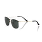 Frankie Morello Black Metallic Fibre Sunglasses