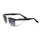 Frankie Morello Black Metallic Fibre Sunglasses