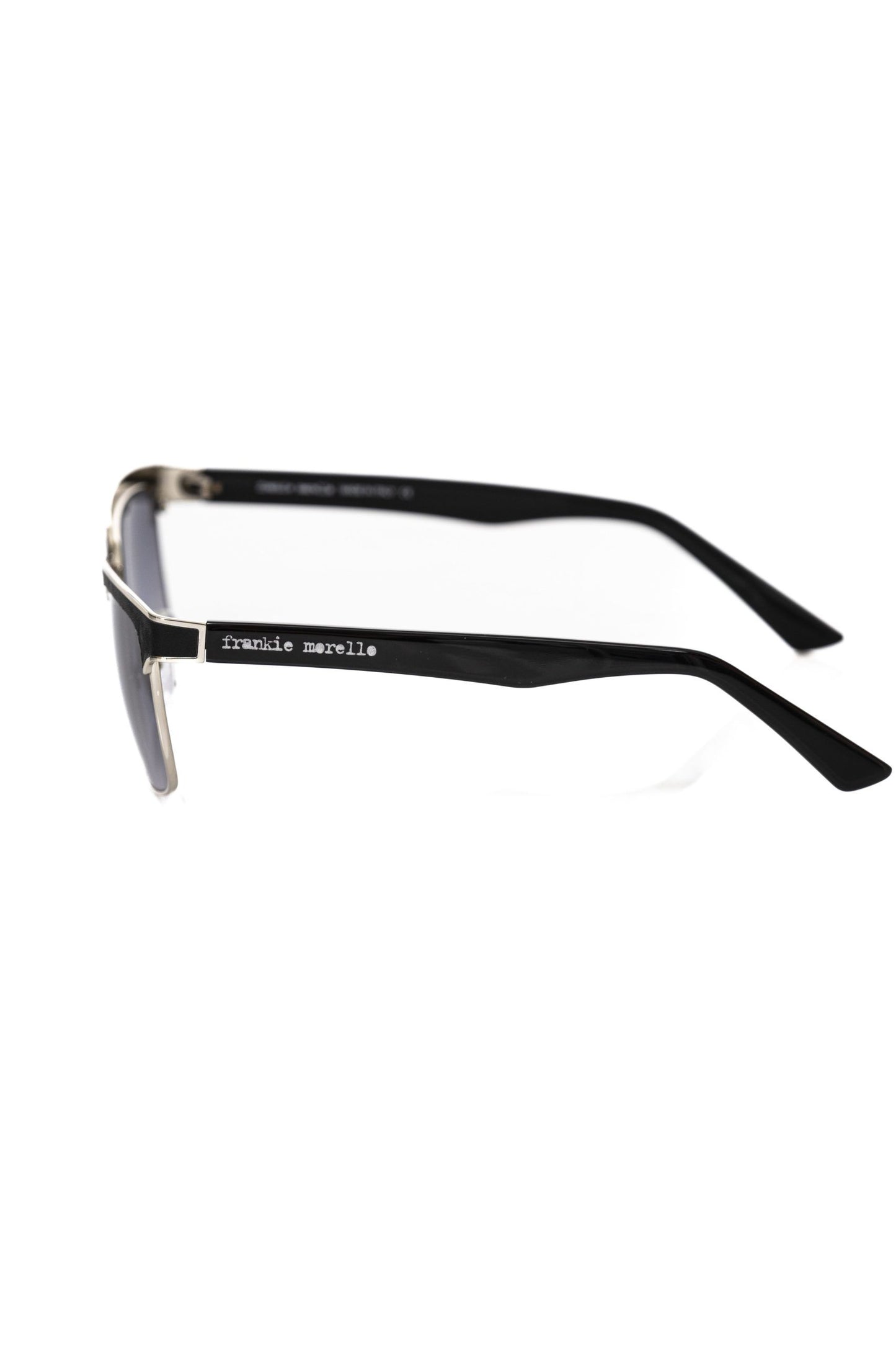 Frankie Morello Black Metallic Fibre Sunglasses