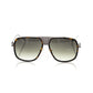 Frankie Morello Brown Metallic Fibre Sunglasses