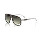 Frankie Morello Brown Metallic Fibre Sunglasses