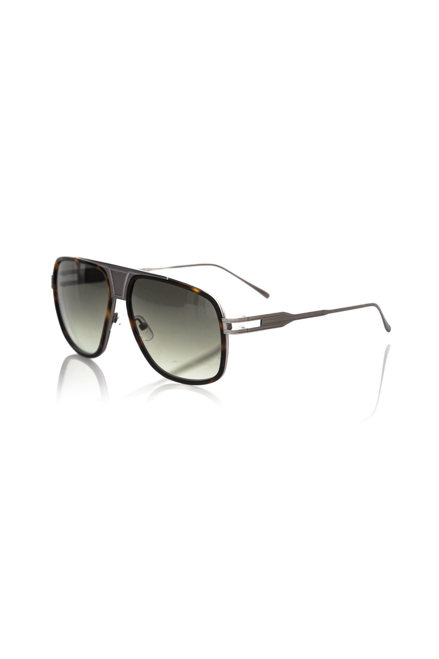 Frankie Morello Brown Metallic Fibre Sunglasses