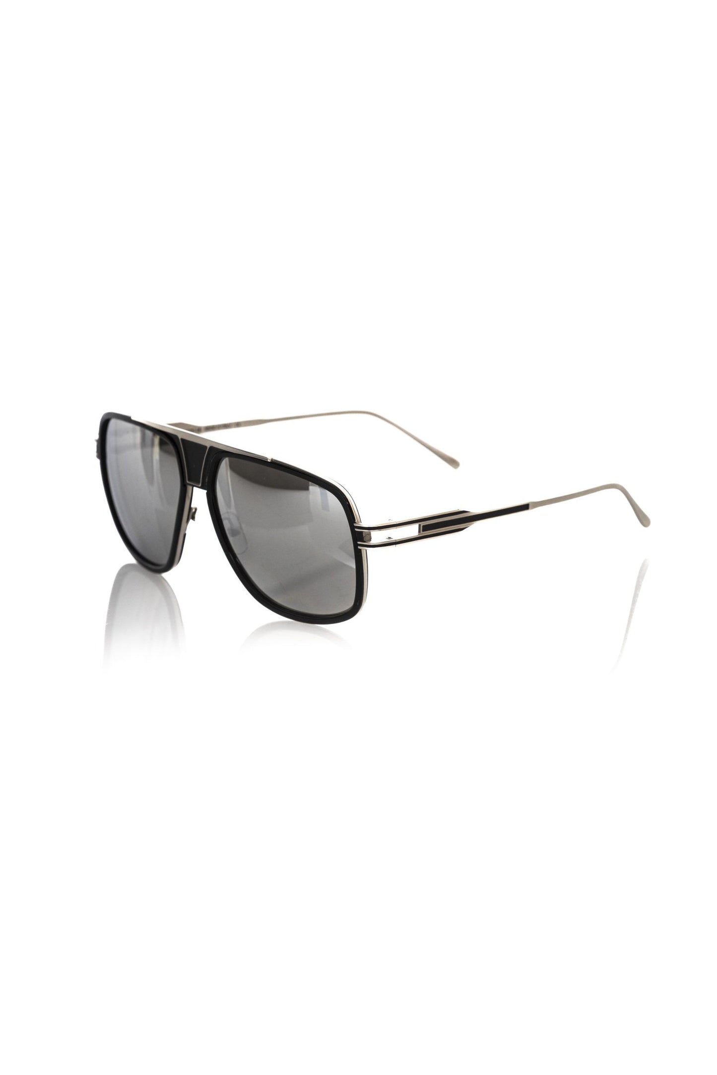 Frankie Morello Black Metallic Fibre Sunglasses