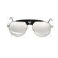 Frankie Morello Multicolor Metallic Fibre Sunglasses