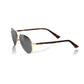 Frankie Morello Gold Metallic Fibre Sunglasses