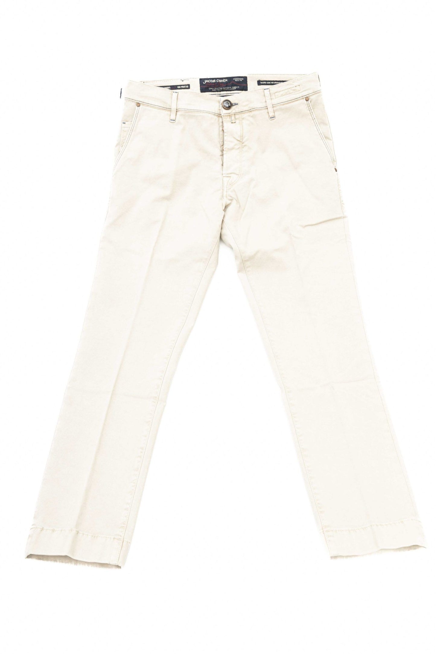 Jacob Cohen Elegant Silver Chino Model Trousers