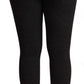 Dolce & Gabbana Black Virgin Wool Stretch Waist Tights Pants