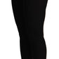 Dolce & Gabbana Black Cashmere Stretch Waist Tights Pants