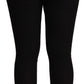 Dolce & Gabbana Black Cashmere Stretch Waist Tights Pants