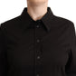 Dolce & Gabbana Black Collared Long Sleeves Shirt