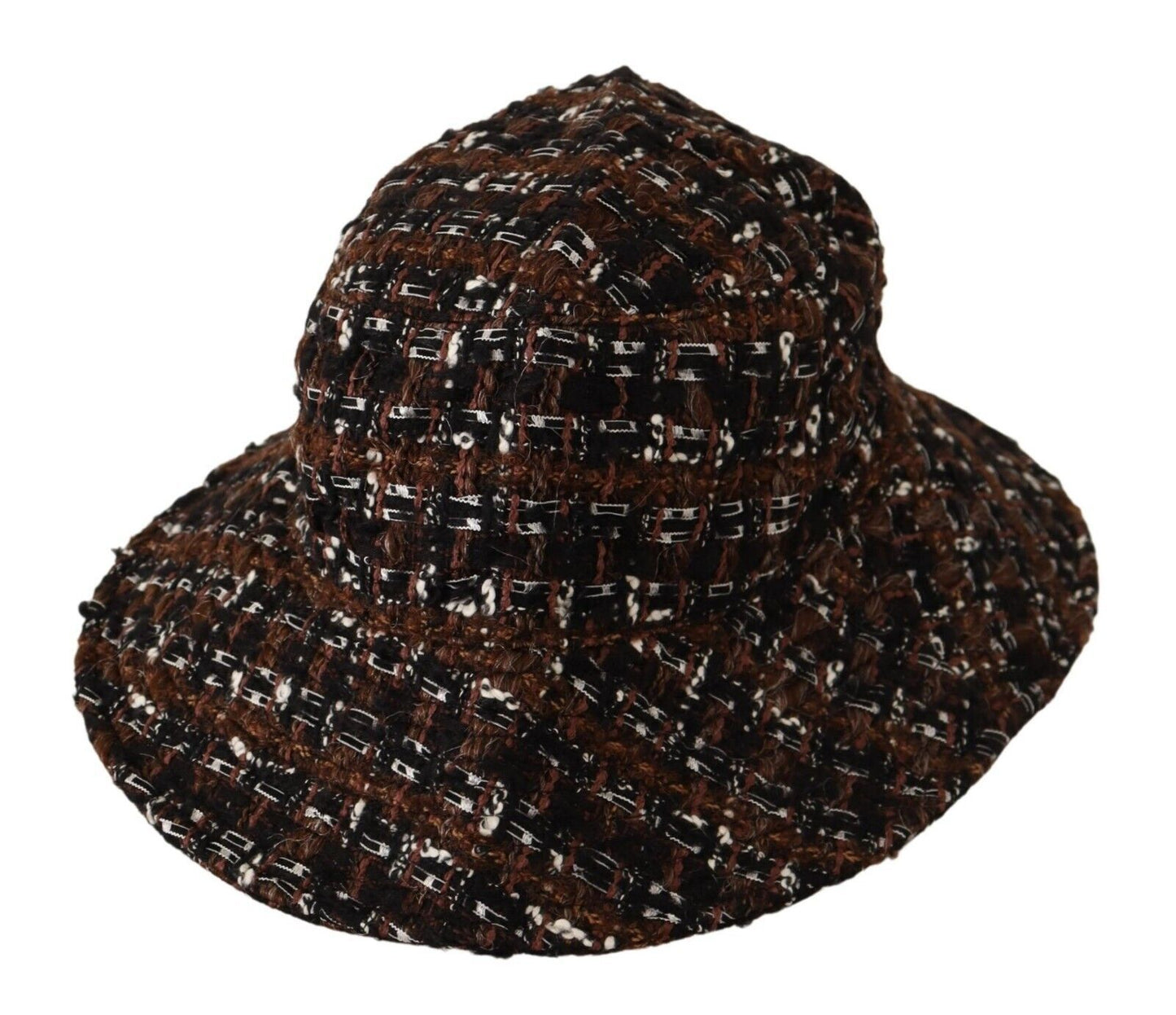 Dolce & Gabbana Multicolor Fabric Woven Wide Brim Bucket Hat