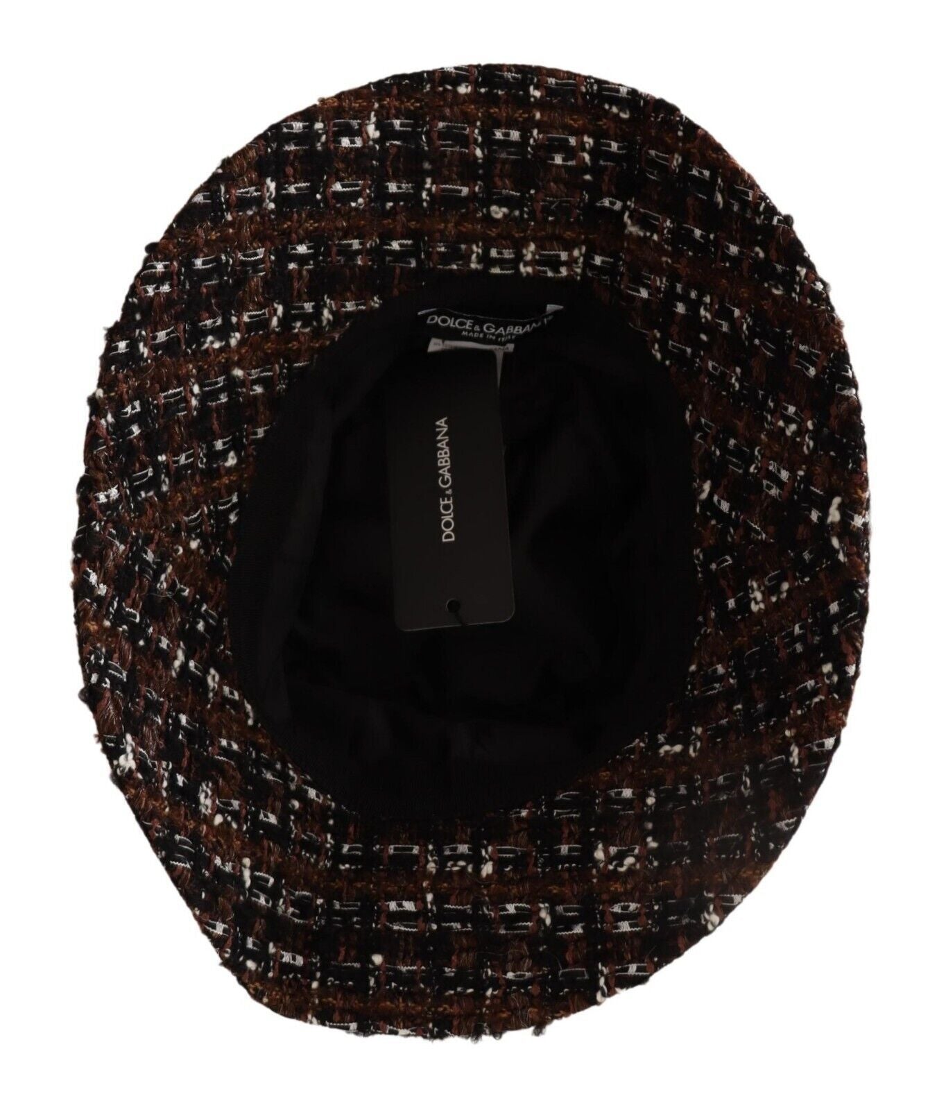 Dolce & Gabbana Multicolor Fabric Woven Wide Brim Bucket Hat